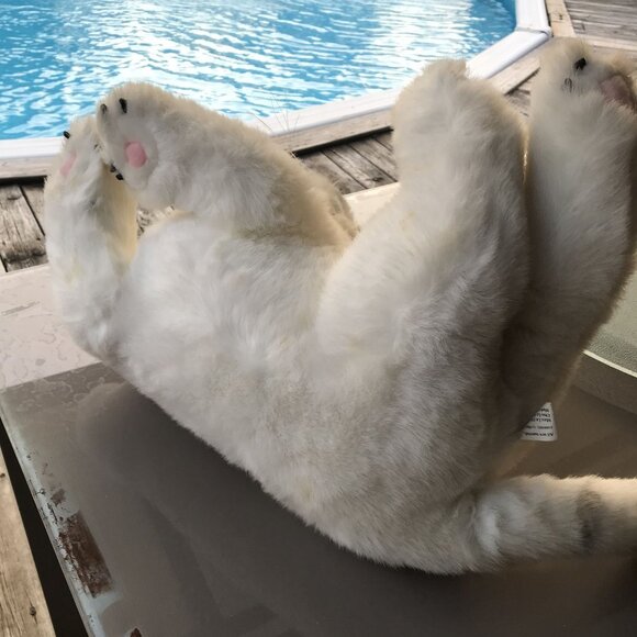 Rare KASHMIR White Tiger Plush Siegfried & Roy Mirage Vegas Large 27" Life Like - Picture 12 of 13